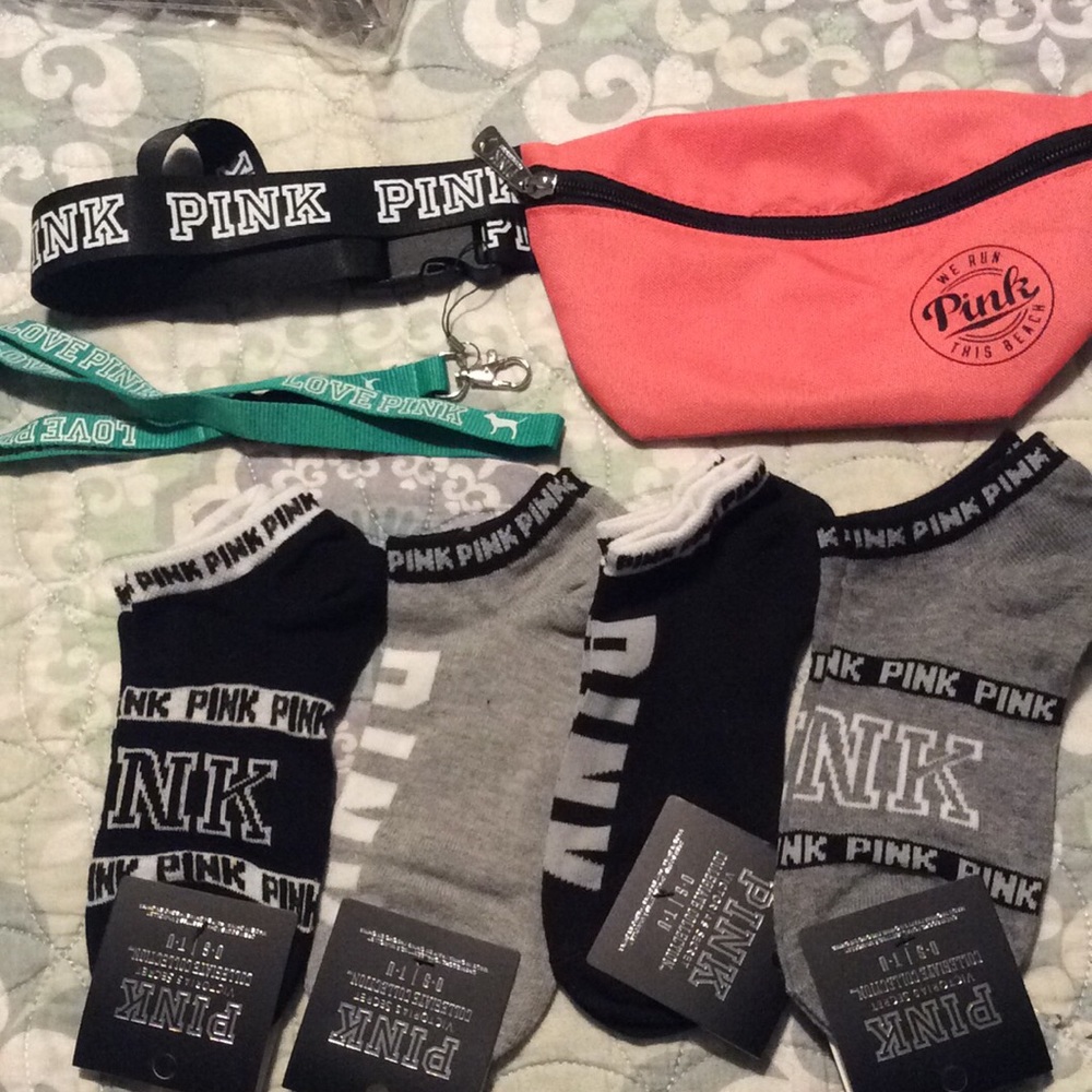 6 piece Bundle PINK Victoria Secret
